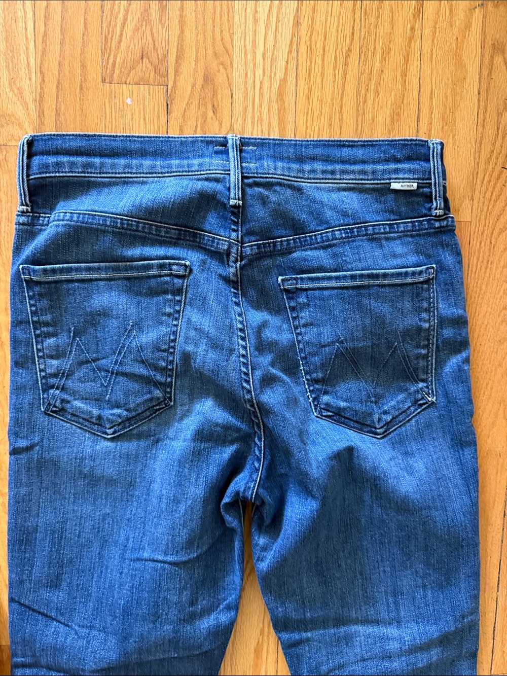 Mother sz 30 Rascal Ankle Slit Flip Double Shot espresso Blue Denim Jeans - Picture 5 of 8
